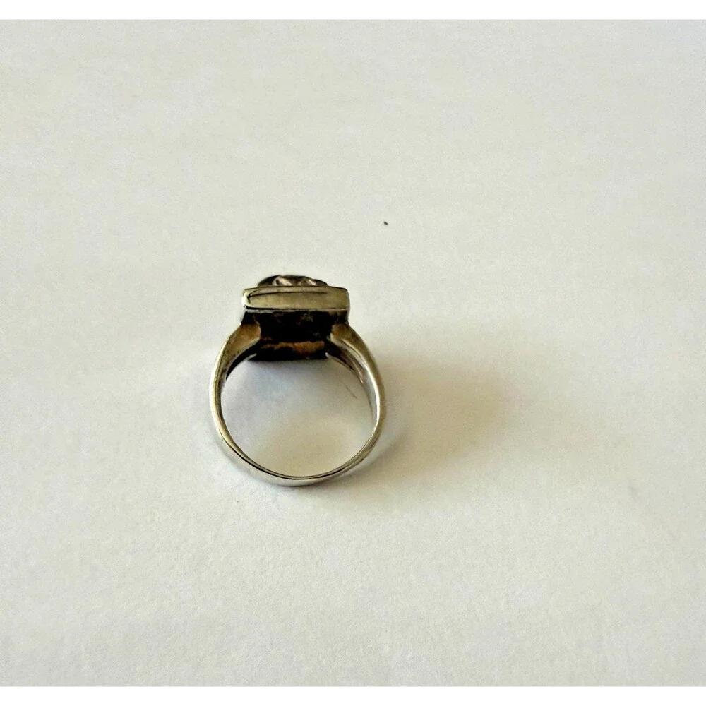 Estate Vintage Sterling Silver 925 Dome Ring Size 8